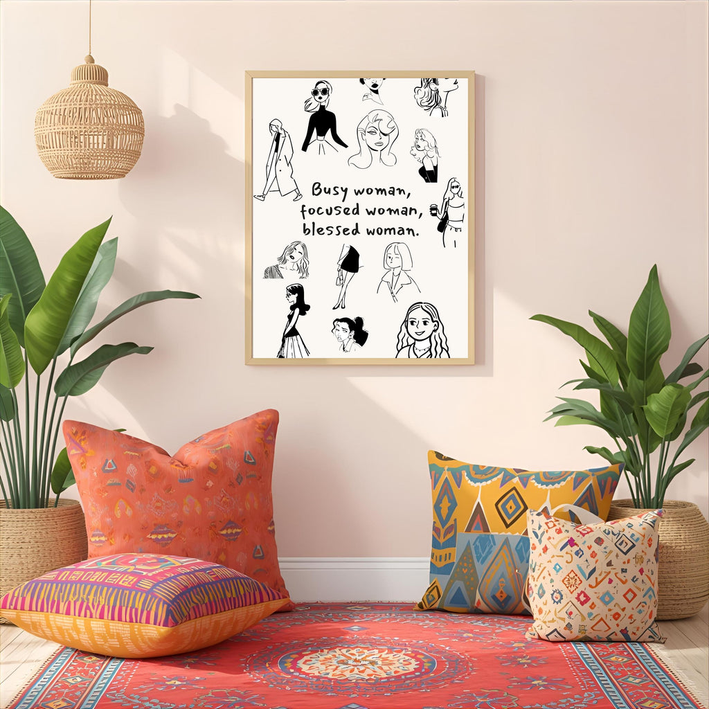 Print "BUSY WOMAN..."