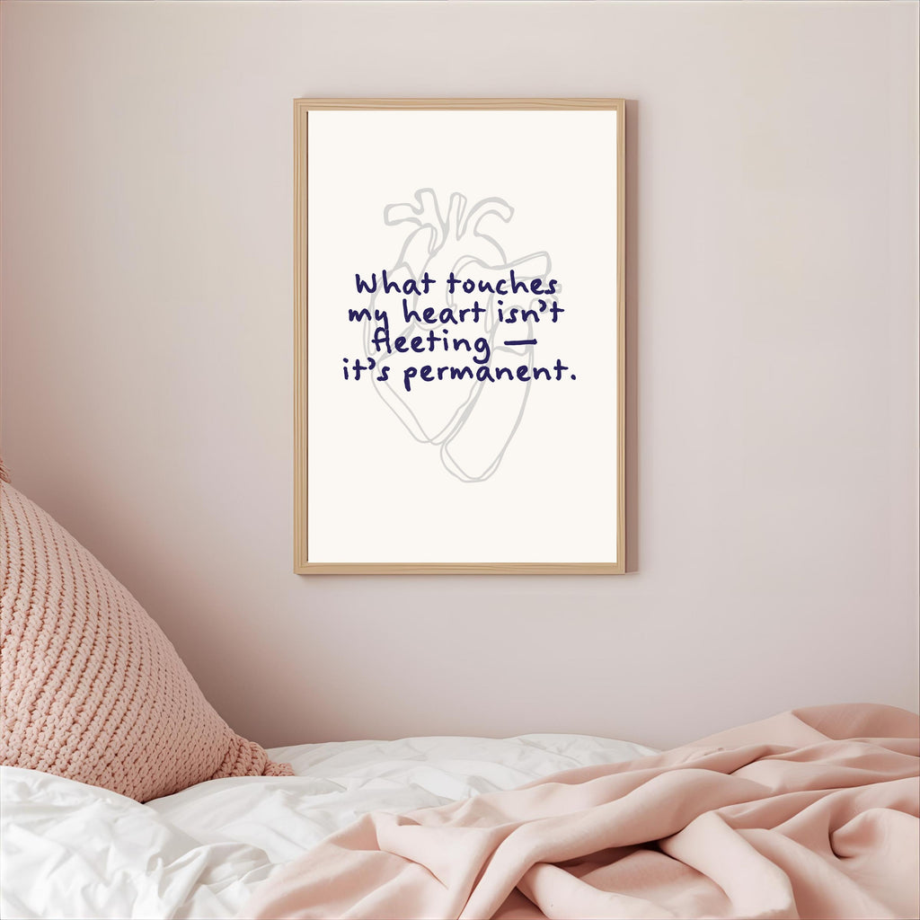 Print "WHAT TOUCHES MY HEART"