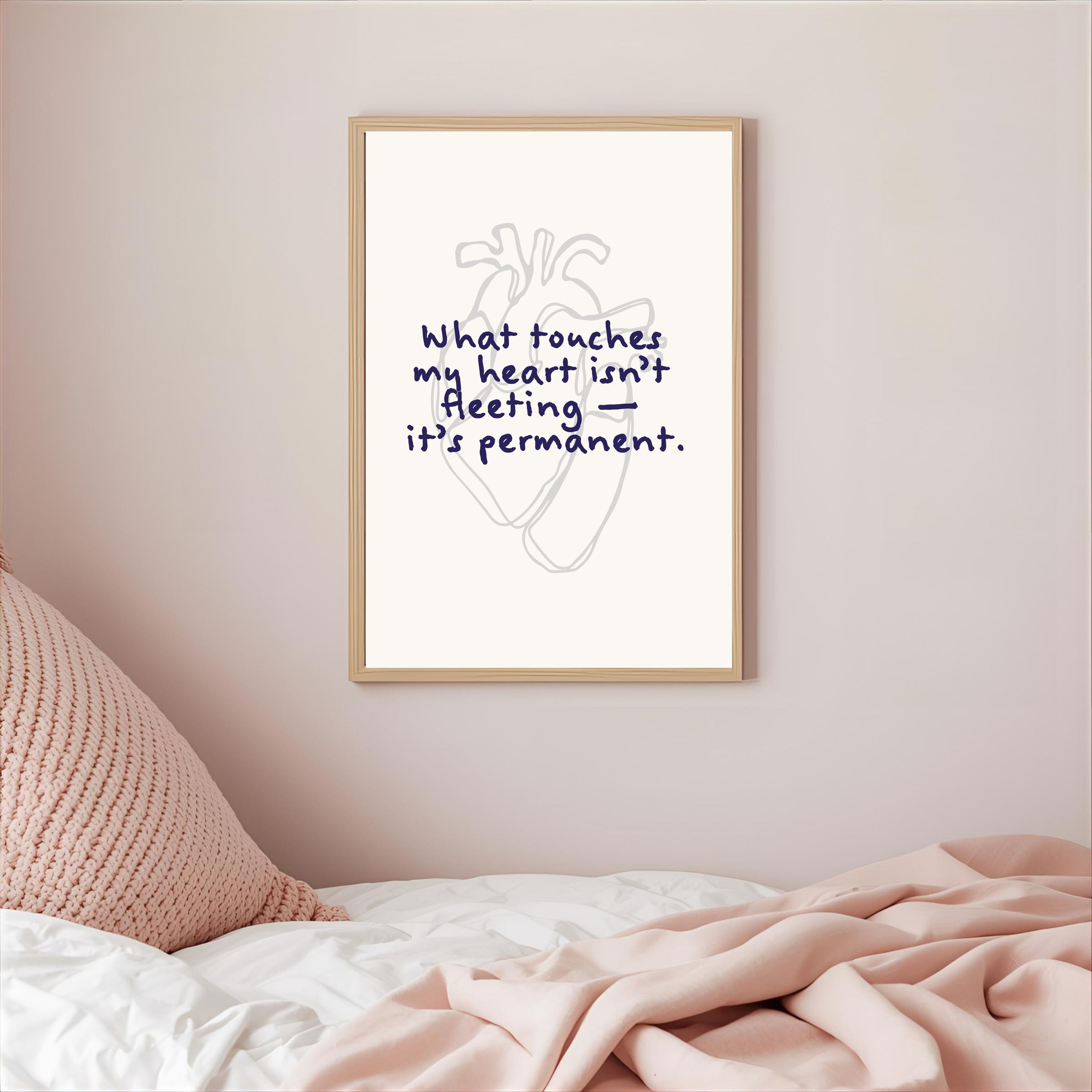 Print "WHAT TOUCHES MY HEART"