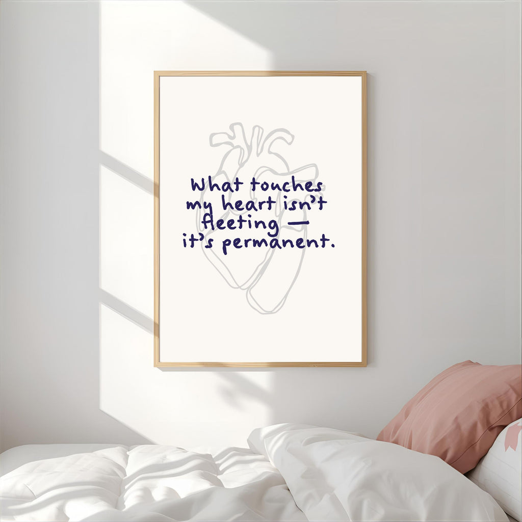 Print "WHAT TOUCHES MY HEART"