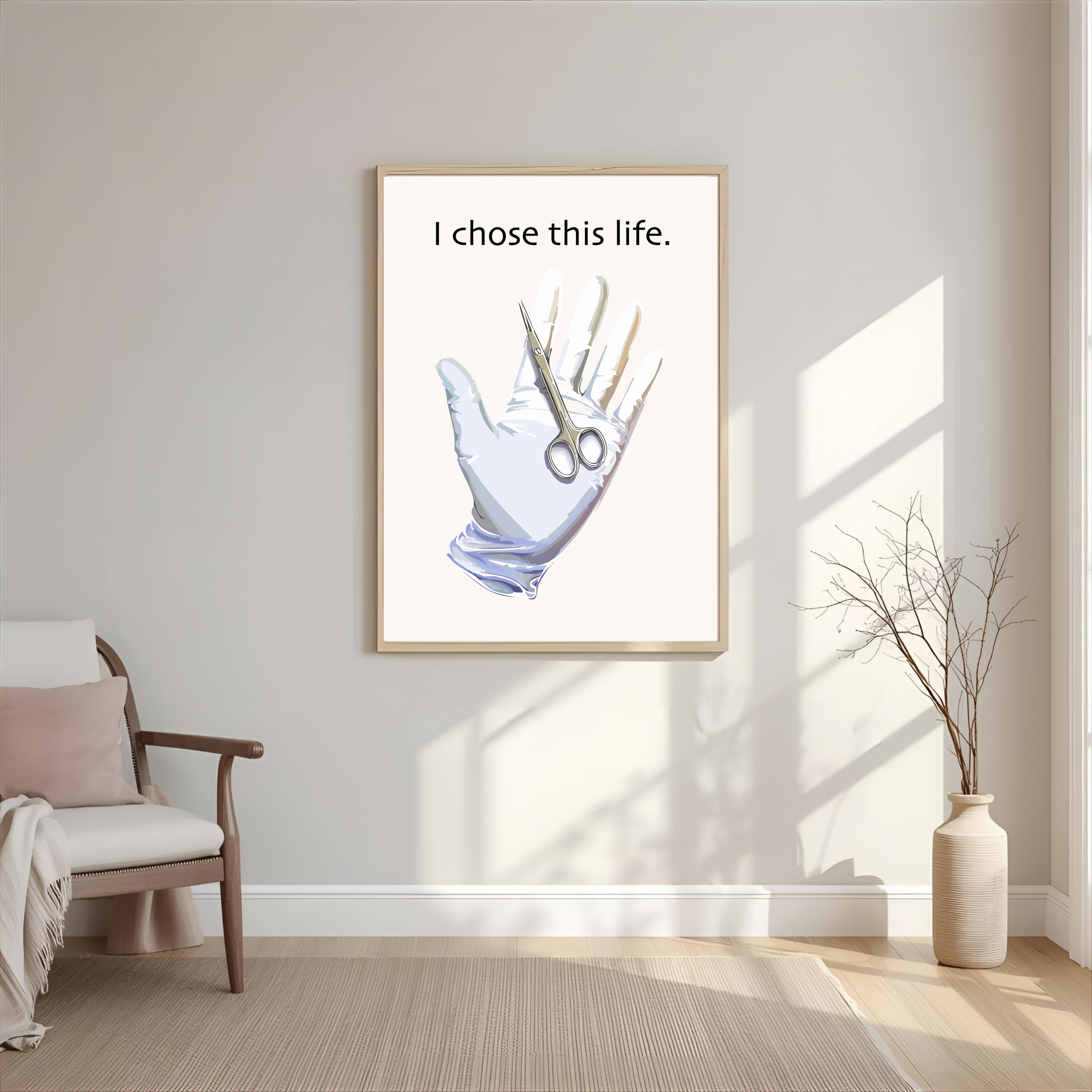 Print "I CHOSE THIS LIFE"