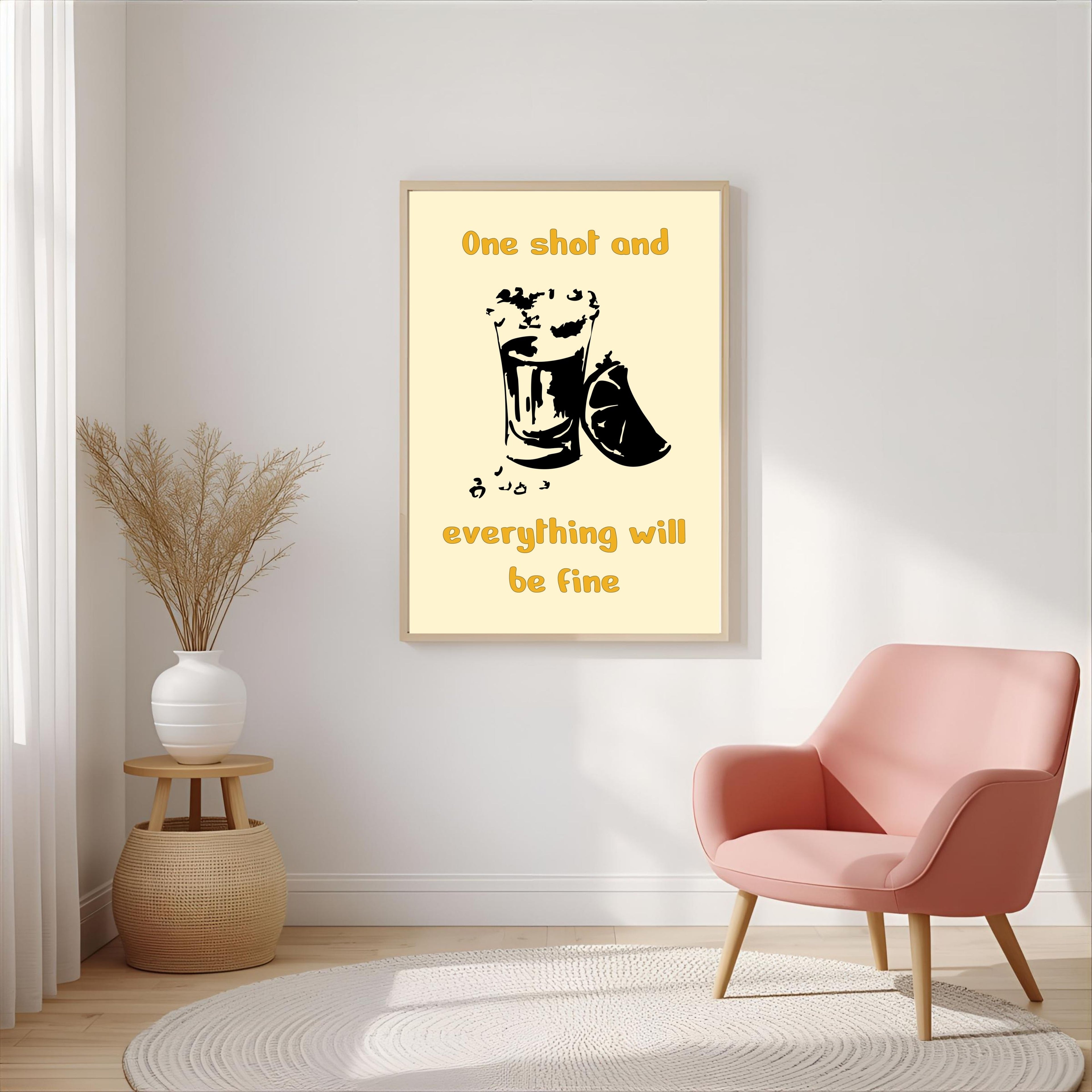 Print "ONE SHOT AND EVERYTHING WILL BE FINE"