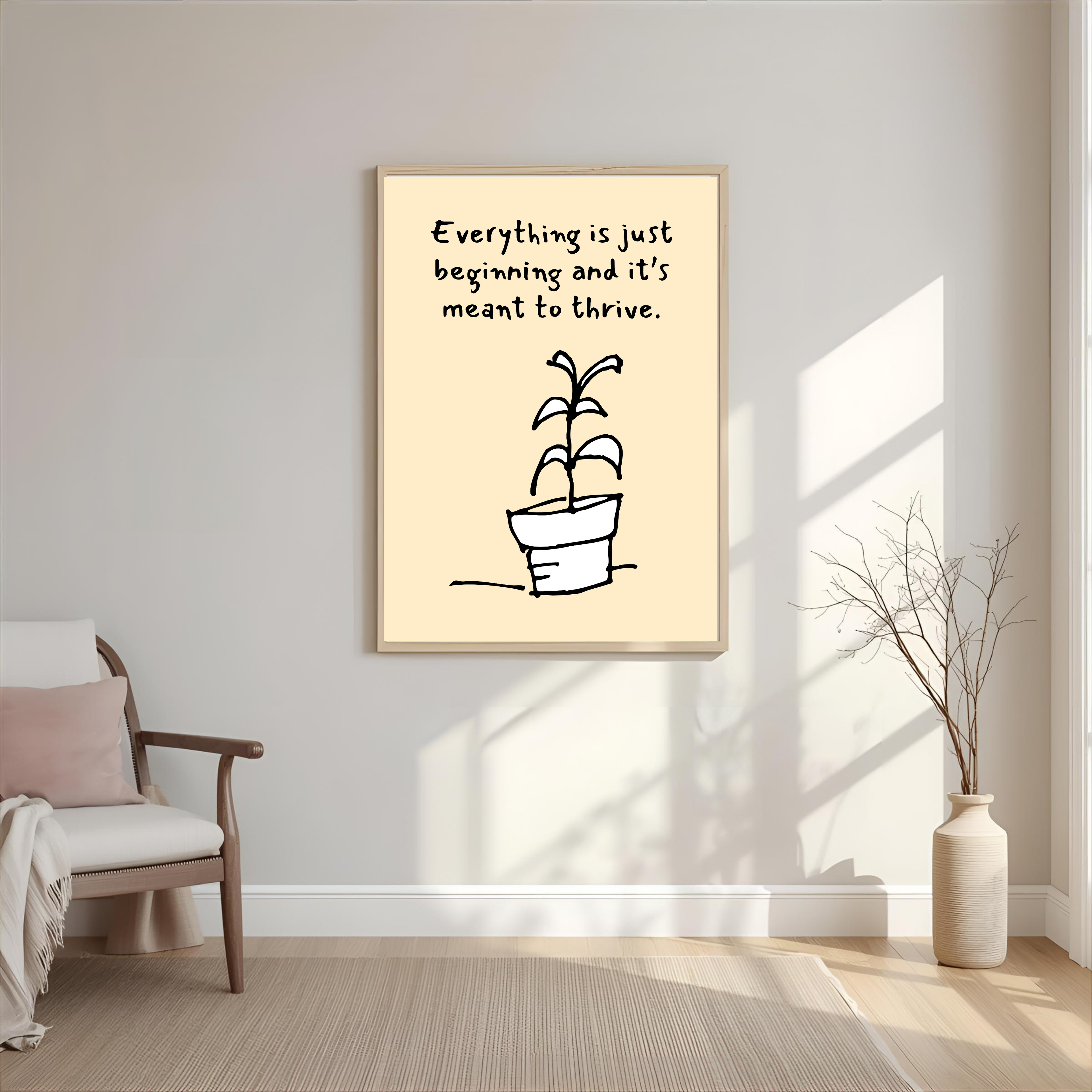 Print "EVERYTHING IS JUST BEGINNING"