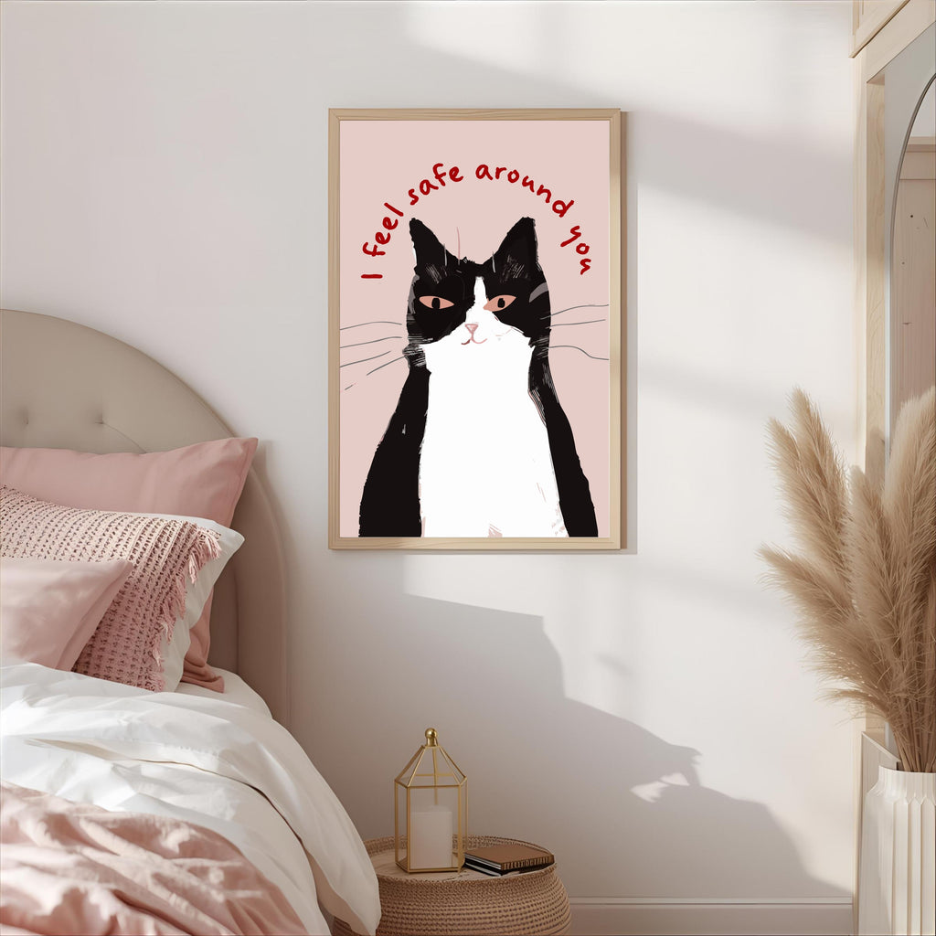 Print "I FEEL SAVE AROUND YOU"