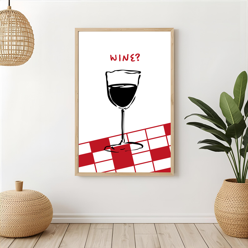 Print "WINE?"
